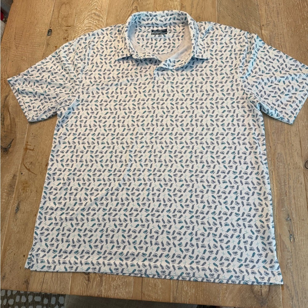 BEN HOGAN PERFORMANCE POLO SHIRT SIZE XL GOLF CART / CLUBS DESIGN